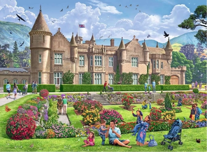 Ravensburger puzzle Královské rezidence Velké Británie 4x500 dílků