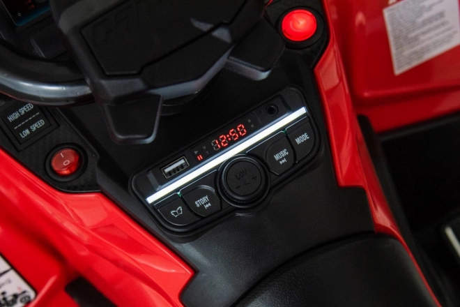 Elektrický dětský čtyřkolka Can-Am Outlander červená