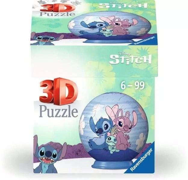 3D puzzle koule s Stitch od Disney