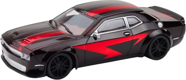 Sportovní auto s mechanickým pohonem černo-červené