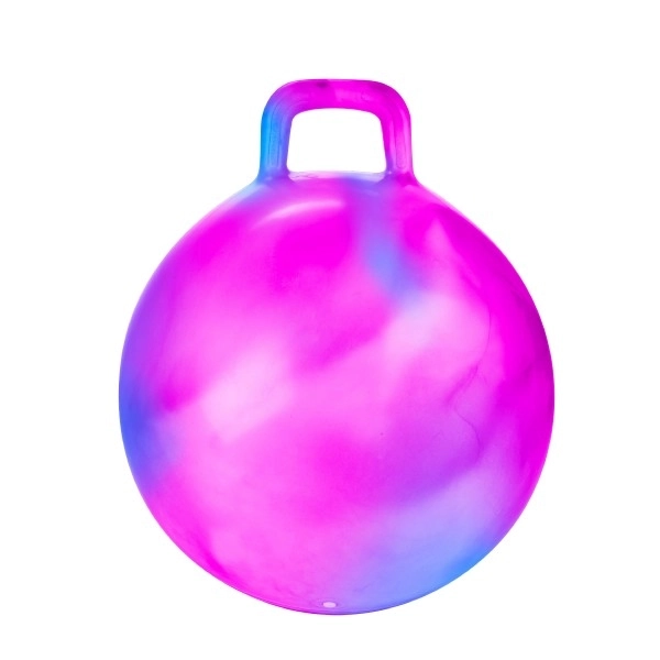 Skákací míč s úchytem 45 cm barevný