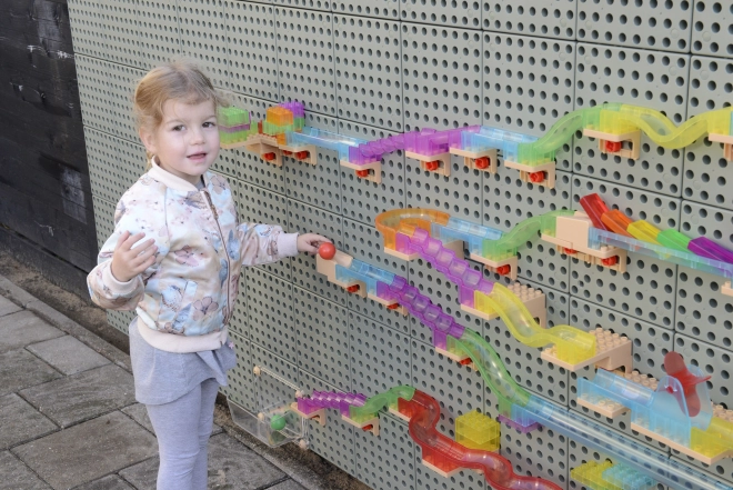 Masterkidz stavebnice dráha pro kuličky pro STEM tabuli 63 dílů
