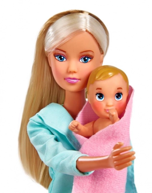Lalka Steffi Pediatr se stethoskopem