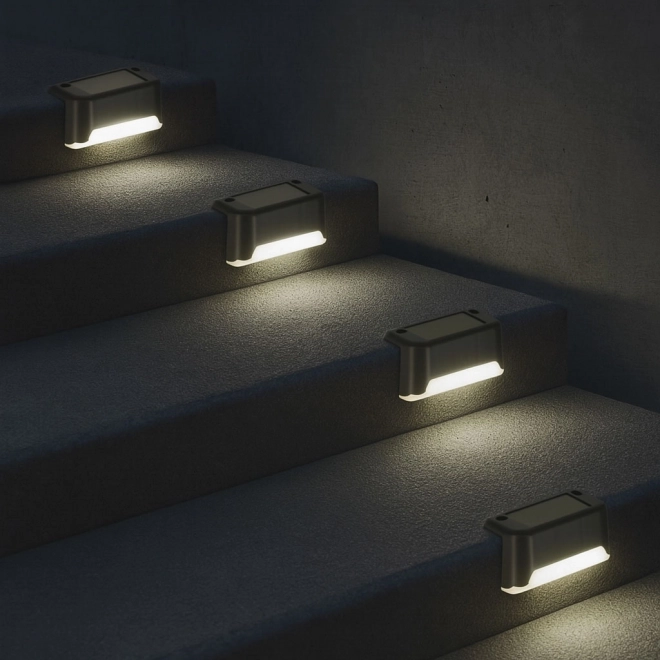 Solární LED schodišťové světlo venkovní 8 kusů