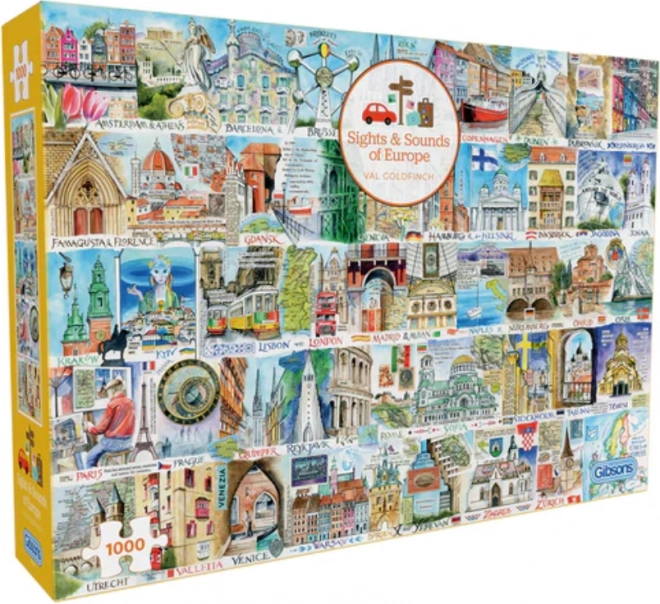 Gibsons Puzzle Evropské památky 1000 dílků