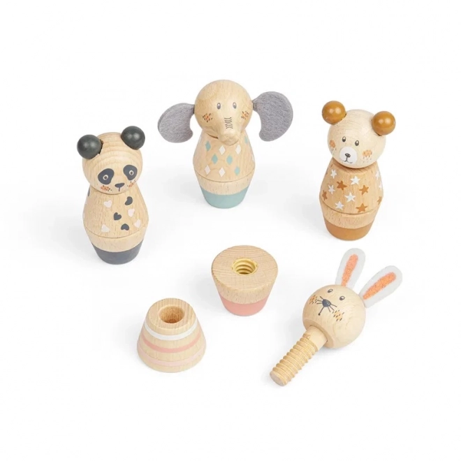 Dřevěné šroubovací zvířátko Bigjigs Toys