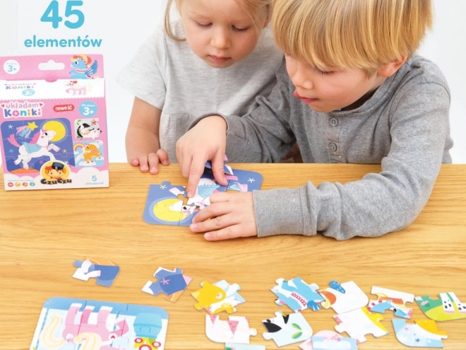 Puzzle Układám Koníky