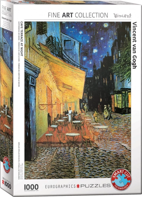 EUROGRAPHICS Puzzle Terasa kavárny v noci 1000 dílků