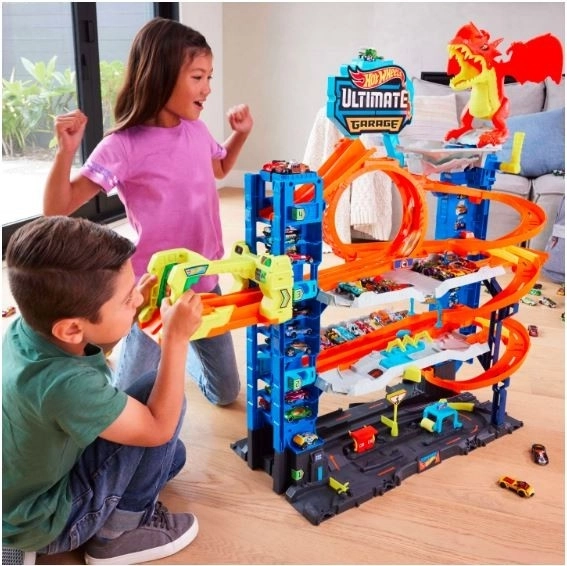 Mega Garáž s Drakem Útok od Hot Wheels City