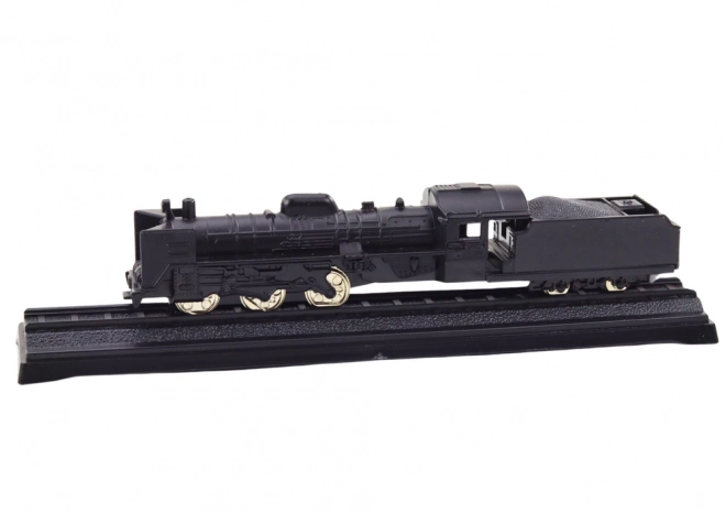 Sběratelský model vlaku Lokomotiva Vagón 1:48 Kovový černý