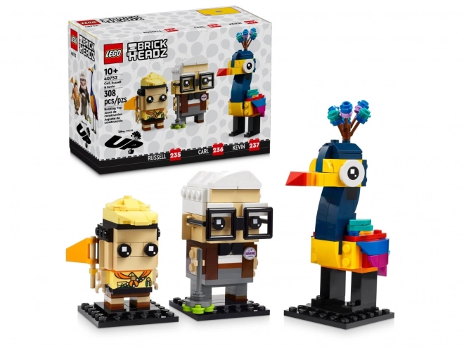 LEGO BrickHeadz Carl, Russell a Kevin z filmu Vzhůru do oblak