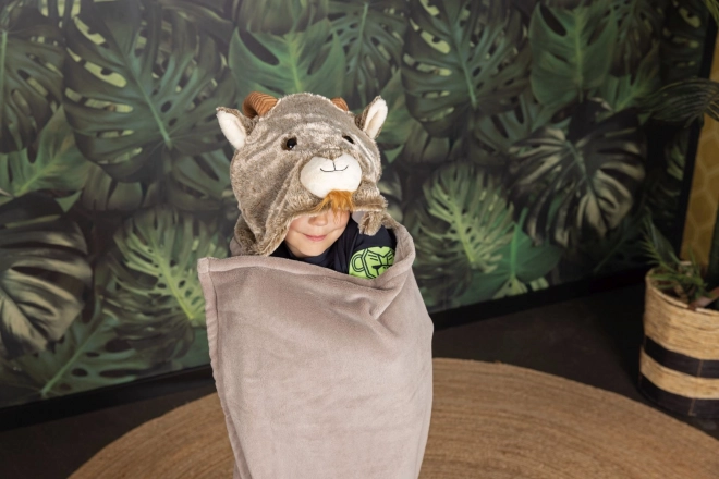 Hřejivá deka s kapucí a kapsami ve tvaru tlapek Cozy Noxxiez