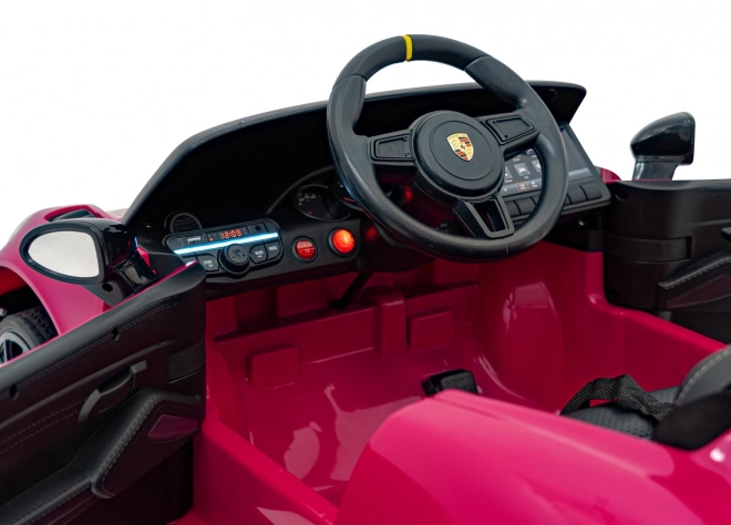 Dětský elektrický vůz Porsche 718 lakovaný – Růžový