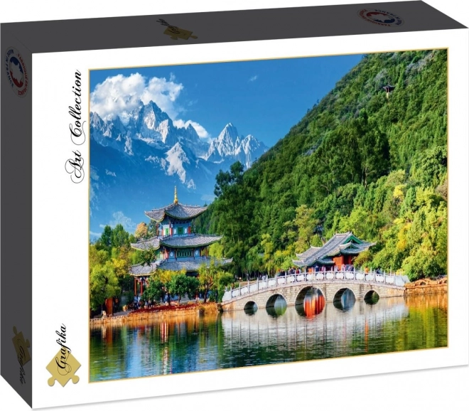 Puzzle Sněžná hora Nefritového draka Čína 1000 dílků