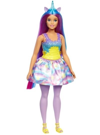 Panenka Barbie Dreamtopia s modrým a fialovým jednorožcem