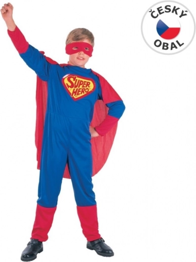 Kostým Super hrdina pro děti, 110-120 cm
