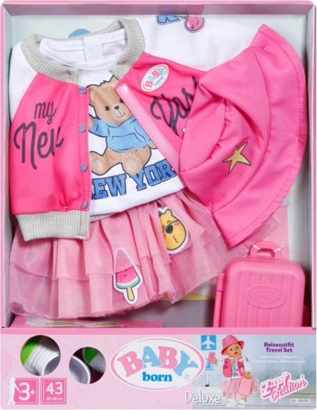 Baby Born cestovní outfit pro panenky 43 cm