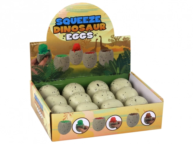 Antistresová hračka dinosaurus v vejci Squishy