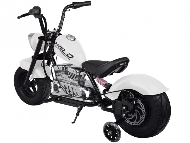 Elektrický motorka Chopper na baterii pro děti – Bílá