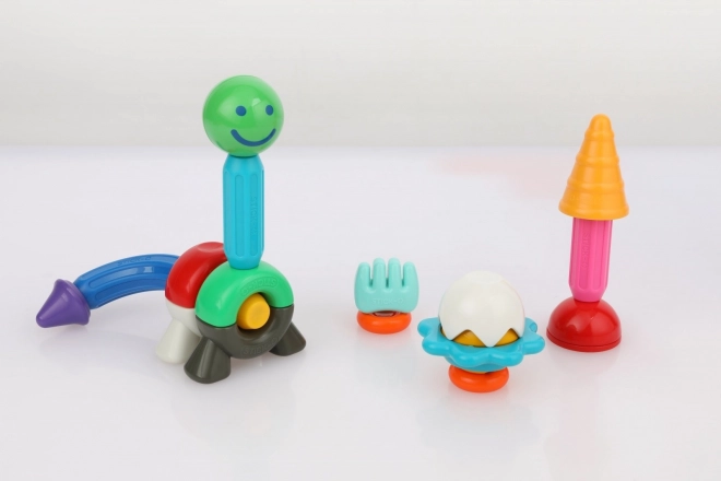 Stick-o magnetické cihly Kočka a pes sada 27 kusů