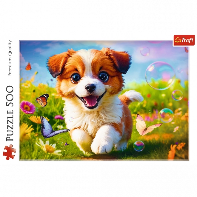 Puzzle Wesoły pejsek 500 dílků