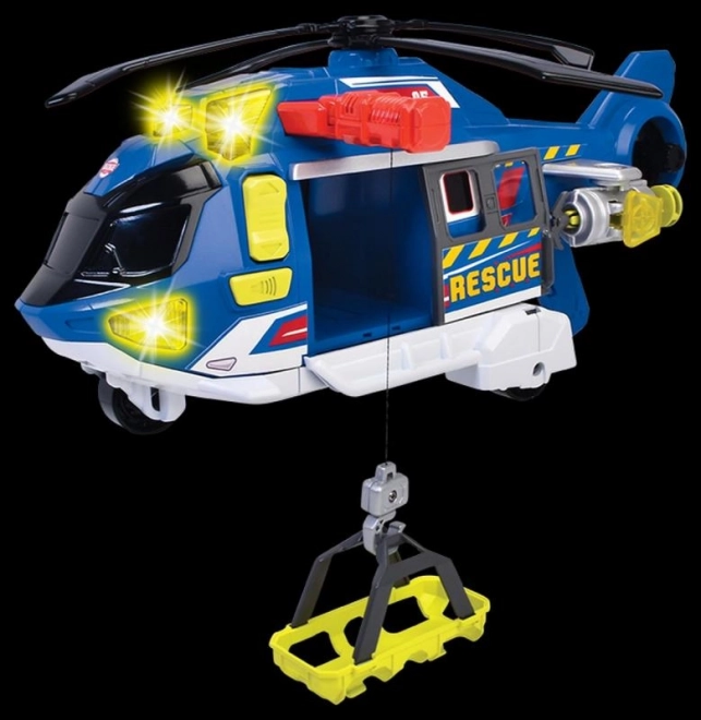 Záchranářská helikoptéra se světlem a zvukem