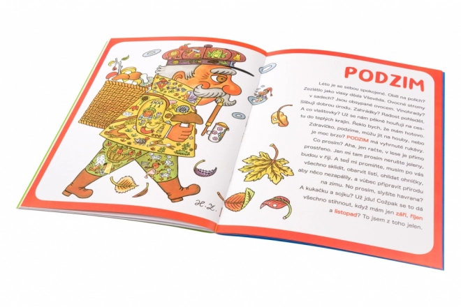 Jaro, léto, podzim, zima – kniha samolepek a hádanek