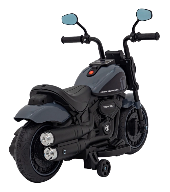 Motocikel Chopper FASTER – Šedý