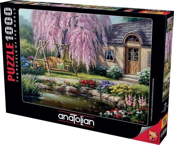 ANATOLIAN Puzzle Chata u Třešňového Stromu 1000 Dílků
