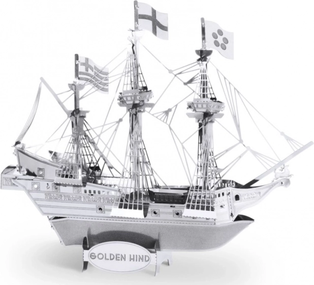 metal earth 3D kovový model lodi Golden Hind