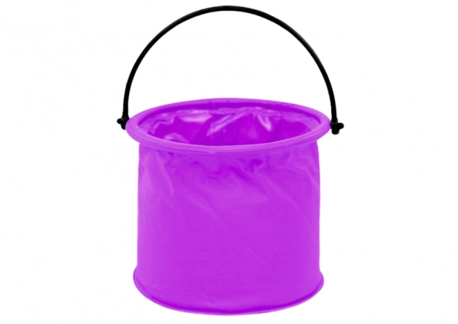 Skládací fialový kbelík z plastu