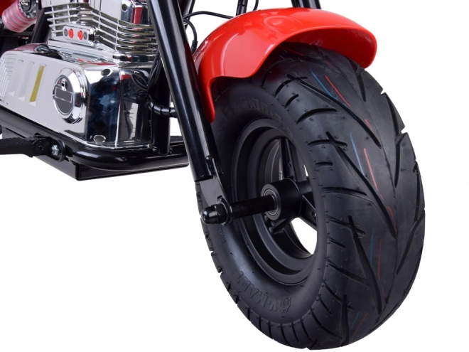 Elektrycký chopper motocykl pro děti – Červená