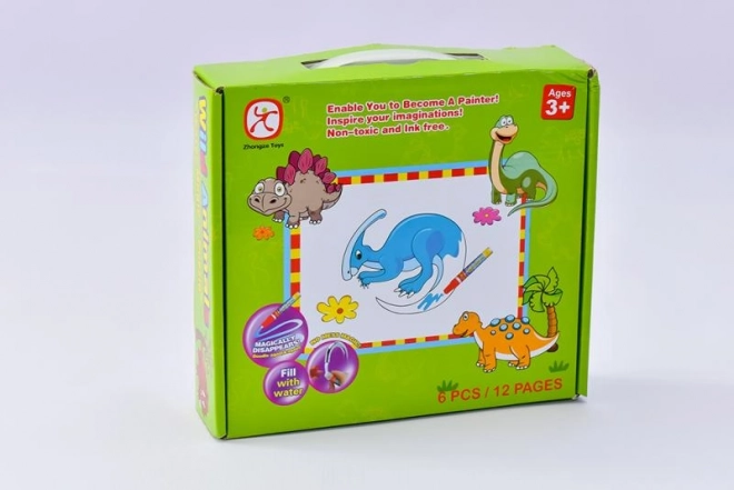 Mac Toys Puzzle Dinosauři s Vodním Malováním