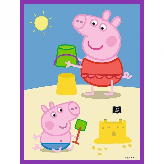 Skládačka Baby MAXI 2x10 Peppa Pig Veselý den