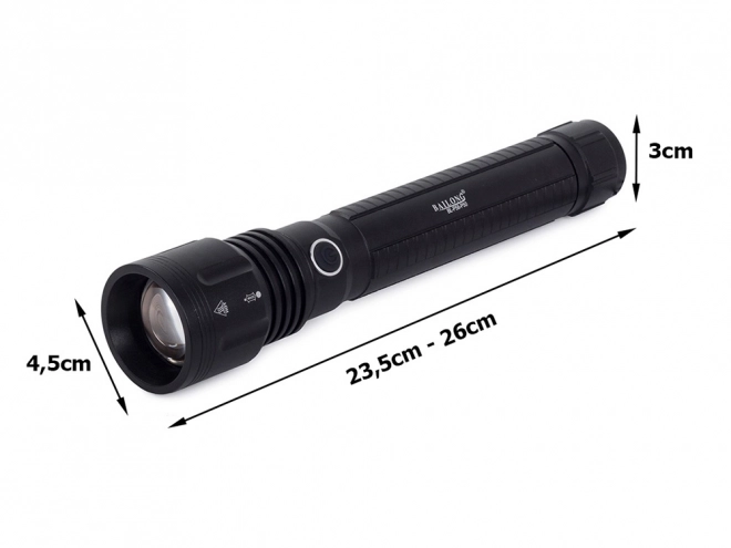 Vojenská taktická svítilna Bailong s LED Cree XHP50