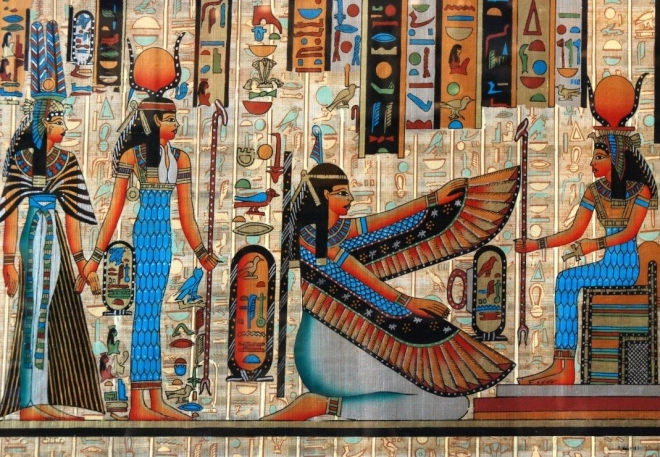 Puzzle Papyrus a Hieroglyfy - 1000 Dílů