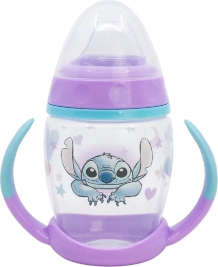 Hrneček s oušky a silikonovým náustkem STITCH 270 ml