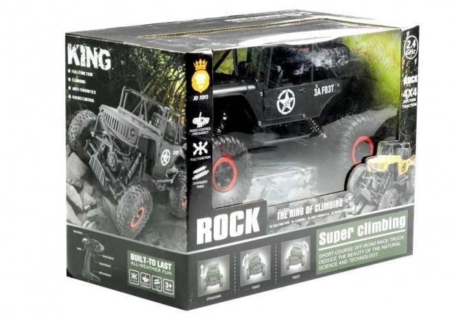 Auto na dálkové ovládání Jeep černé
