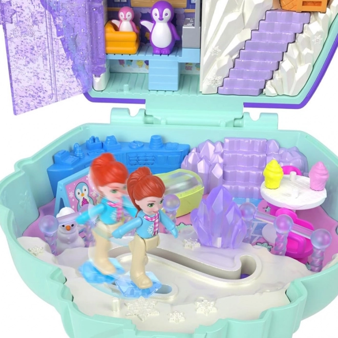 Polly Pocket Kompaktní Ledový Domek s Tučňáky