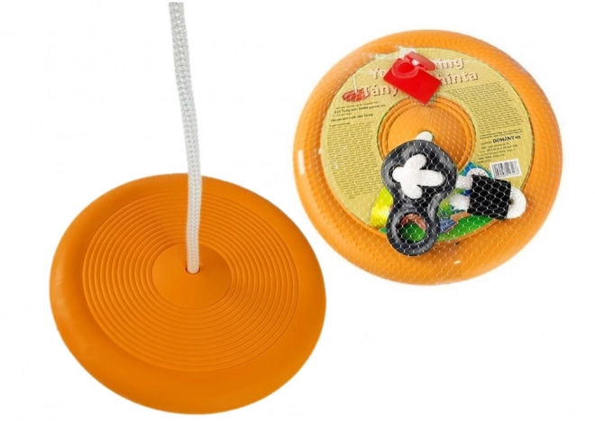 Dětská zahradní houpačka s kulatým talířem 423 Orange