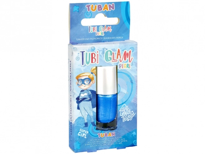 Dětský lak na nehty Tubi Glam modrý perleťový