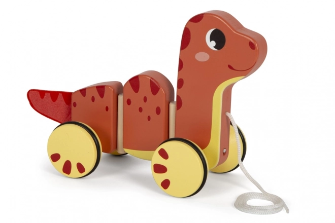Small foot Dřevěná tahací hračka Dino
