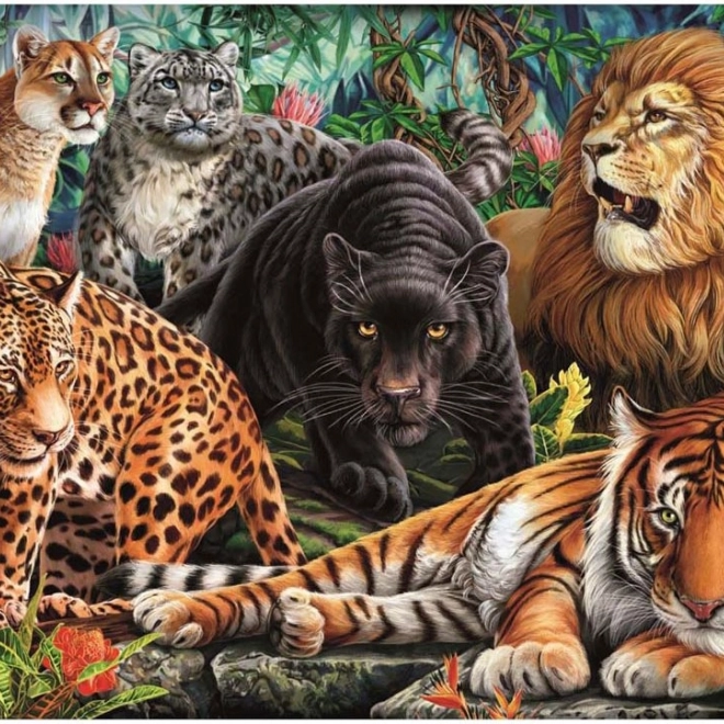 Puzzle Divoké kočky 500 dílků