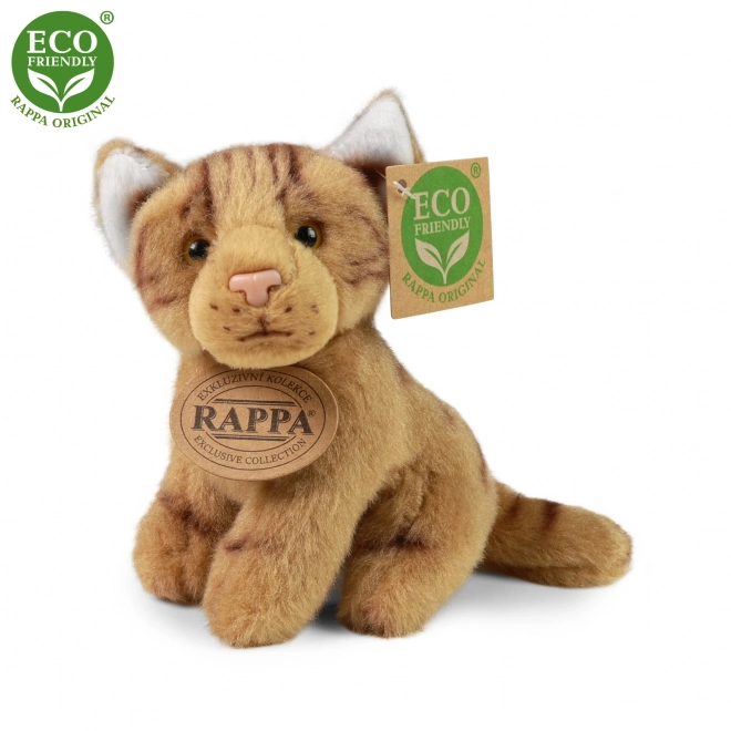 Plyšová kočka 14 cm sedící ECO-FRIENDLY