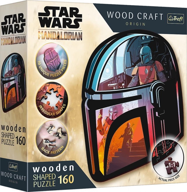 Dřevěné puzzle STAR WARS THE MANDALORIAN – 160 dílků