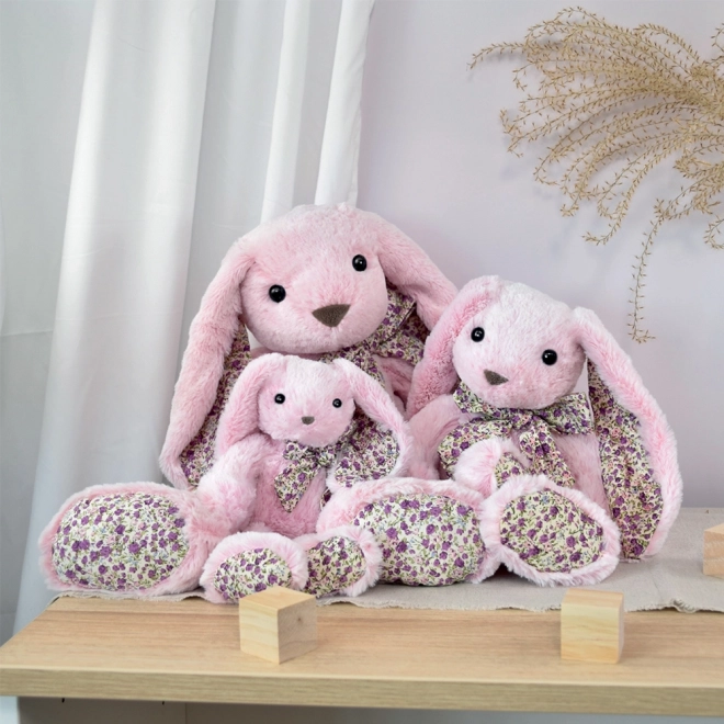 Doudou Plyšový růžový králíček 50 cm