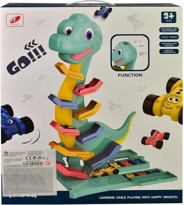 Patrová autodráha Dinosaurus s autíčky