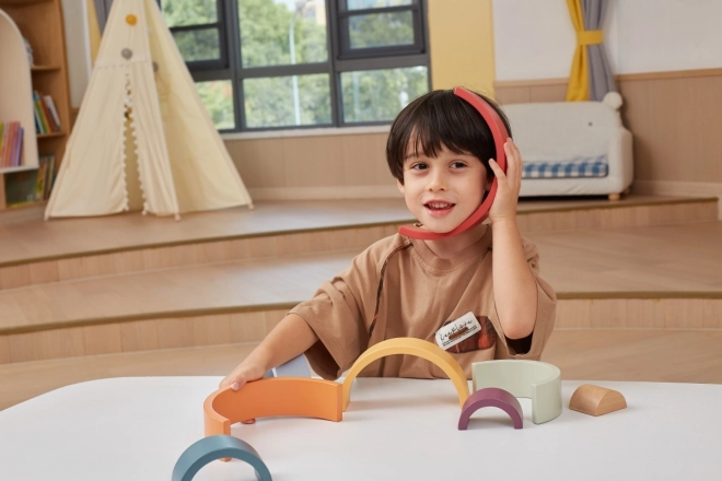 Dřevěná duha puzzle VIGA PolarB Montessori