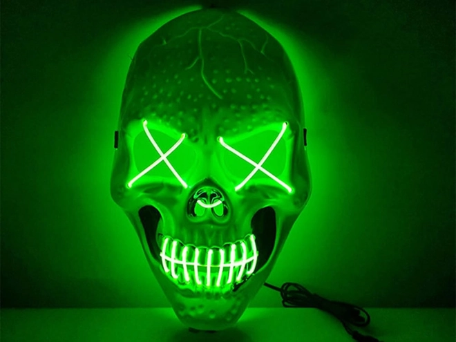 Svítící maska Halloween