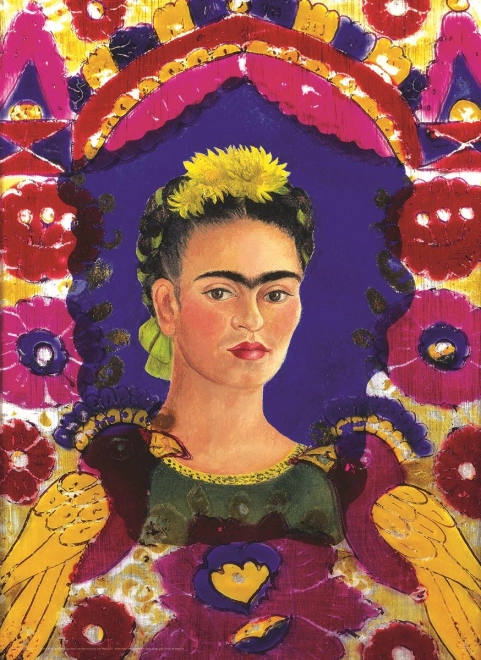 EUROGRAPHICS Puzzle Autoportrét Frida Kahlo 100 dílků